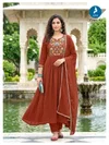 Pears By Kaya Mull Chanderi Anarkali Kurti Set 